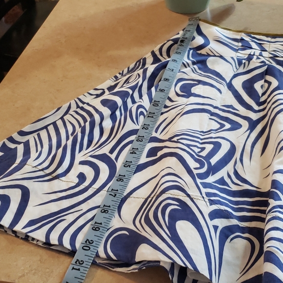 CAbi Blue & White Unique Skirt - Picture 8 of 8